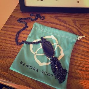 Kendra Scott gunmetal necklace